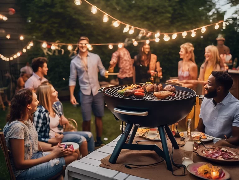 Grills, lights, and speakers connected for a next-level backyard party.