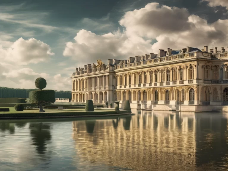 palace of versailles view from the grand canal